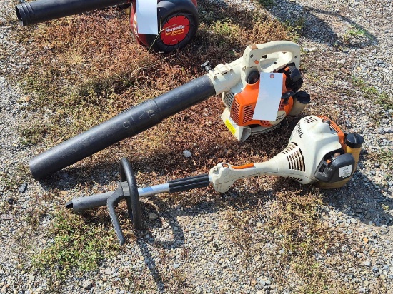 Stihl KM-55R Weedwacker & SH-56 Gas Blower