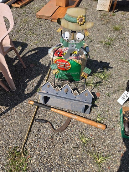 Yard decor, ball bat