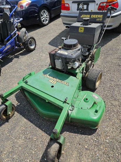 JD GS45 mower, runs