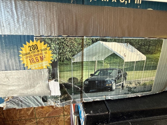 vehicle canopy in box