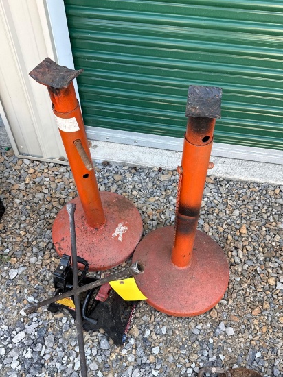 Jack stands, lug wrench