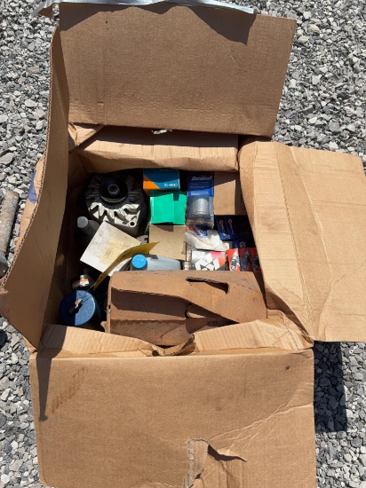 Alternator, spark plugs, grease, misc auto parts