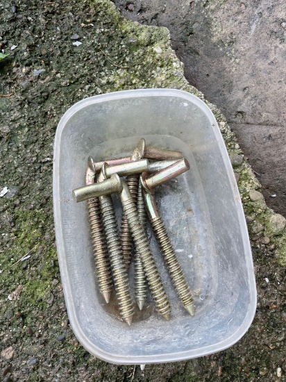 6 new screw in gate hinges