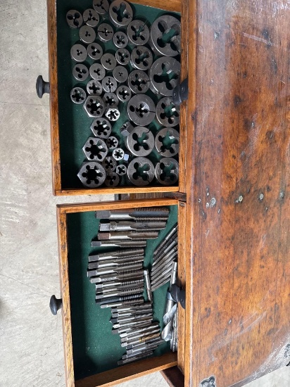 3 drawers of nice machinist tools, tap/die
