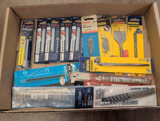 New Bosch, Irwin, Speedbor, Stanley Bits