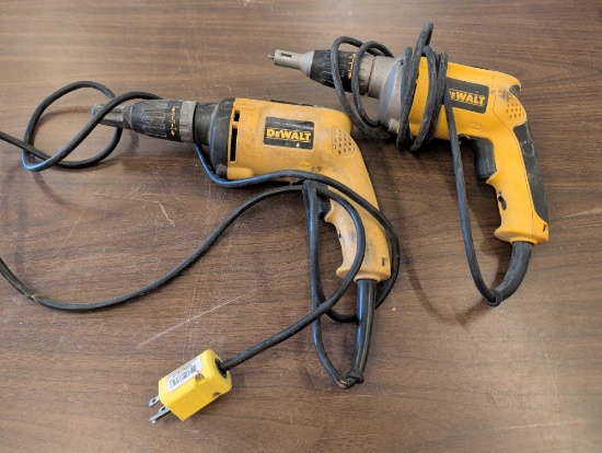 (2) DeWalt Drywall Screwdrivers