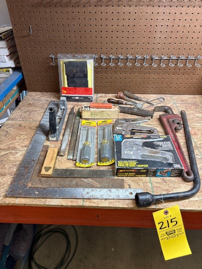 Assortment of Hand Tools and Squares