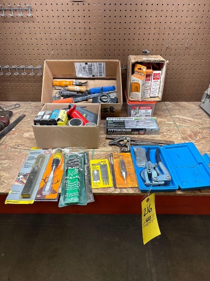 Hand Punch, Chisels, Nail Set, Bar Clamp Pads