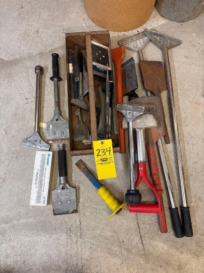 Assorted Scrapers and Chisels