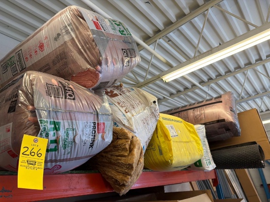 Insulation, Rubber Mat, Metal Roof Flashing