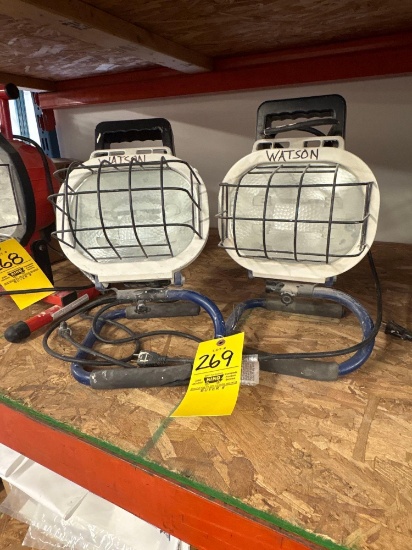 Two Halogen Work Lights