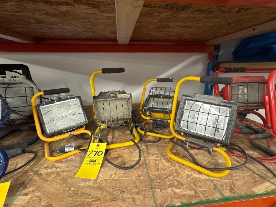 Four Halogen Work Lights