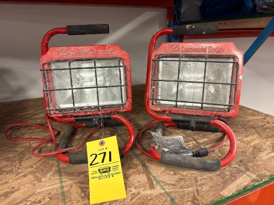 Two Commercial Electric Work Lights