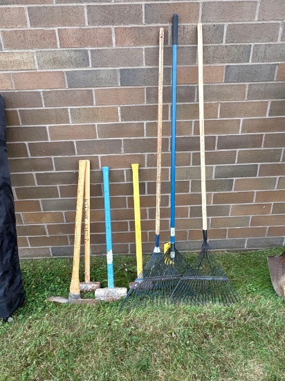 Sledge Hammered, Rakes and Pick