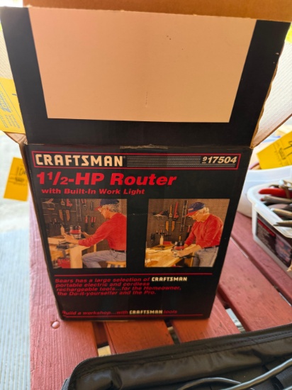 Craftsman 1.5HP router with box