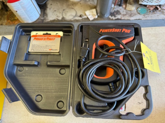 Electric nail gun and a heat gun