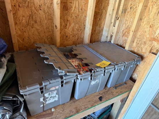 (3) bins full of Hot Rod car magazines