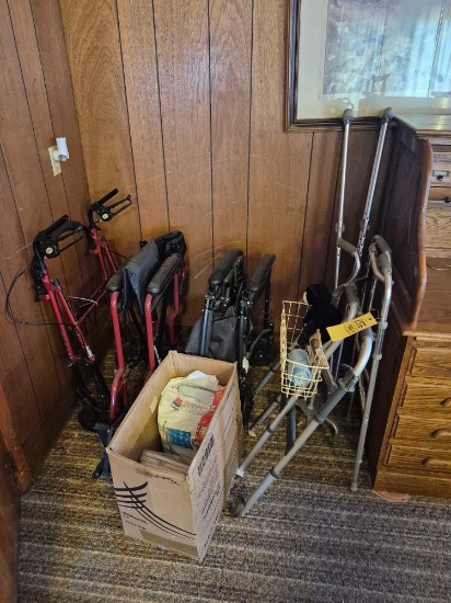 Corner Contents - Walkers, Wheelchairs, & Crutches