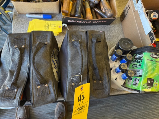 (2) Roadside emergency kits and a slime tire patch kit