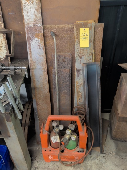Cutting Torch tanks and Sheet metal scrap lot
