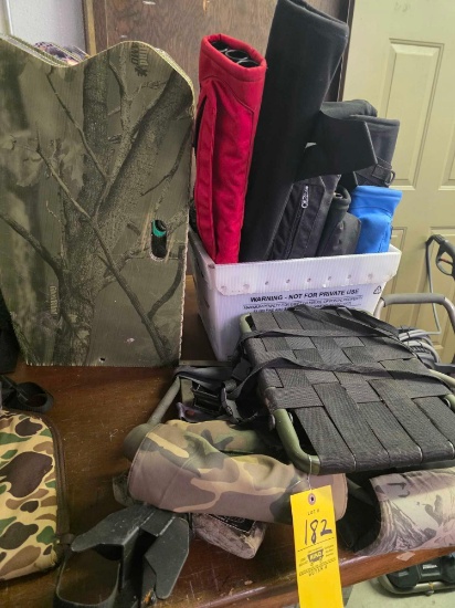 Deer Stand Seats, Quivers, Blind Shield