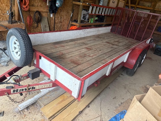 2003 HawkLine 6 x 16 ft Trailer 7000LB GVWR