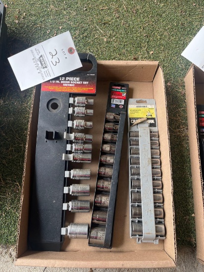 Assorted 1/2 inch drive sockets