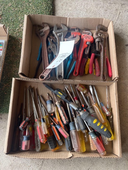 Screwdrivers, adjustable pliers/wrenches, pipe wrenches