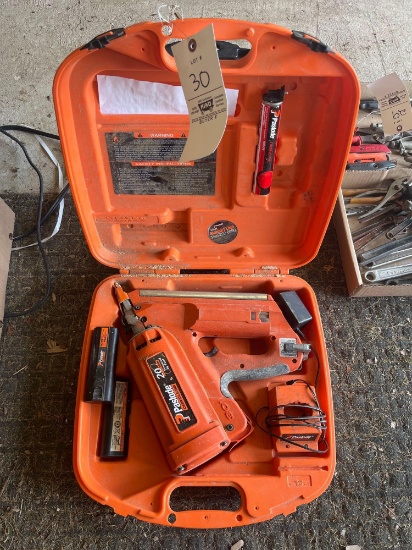 Paslode cordless nailer and Porter Cable air nailer