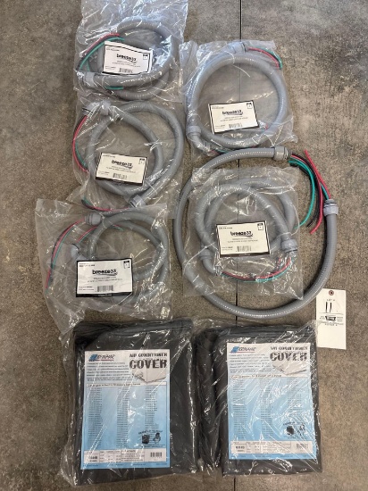 (2) New AC Covers, (5) New AC Whips