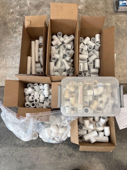 3/4in PVC Fittings, 90s, Tee's, Couplings, Male Adapters, Assorted Fittings