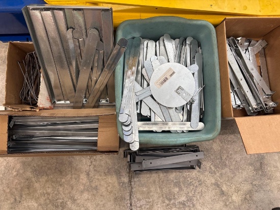 Basset Brackets, Duct Hangers, Drivers, Gas Line Hangers, 2 Ends Caps of Duct, 1in - 6in Dampers