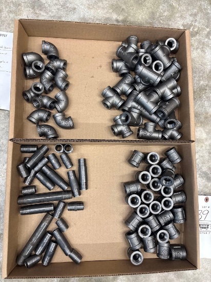 1/2in Gas Fittings, Elbows, Tees, Assorted Nipples, Couples