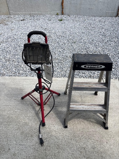 Job Site Light, Werner Step Ladder