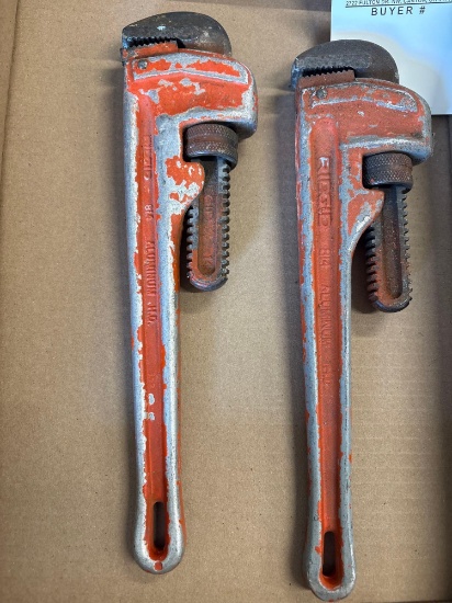 (2) 14in Rigid Alumn. Pipe Wrench