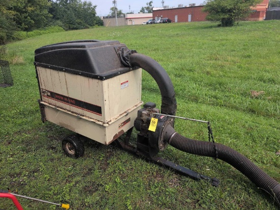 Agri-Fab mow and vac system w/5Hp engine