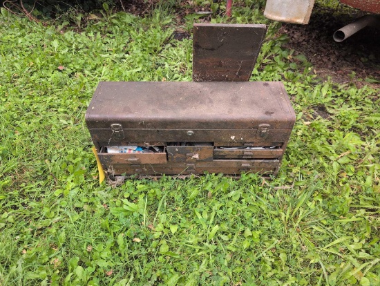 Machinist chest with mics and assorted tooling