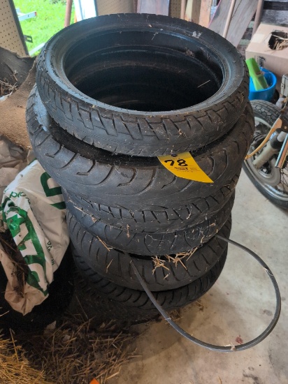 Group of assorted tire skins