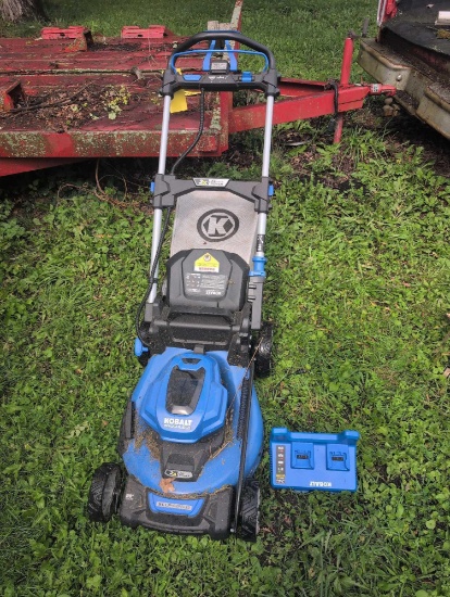 Kobalt 24v max self propelled push mower with bagger