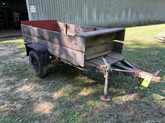 Homemade Single Axle 7 Ft Heavy Duty Frame Trailer