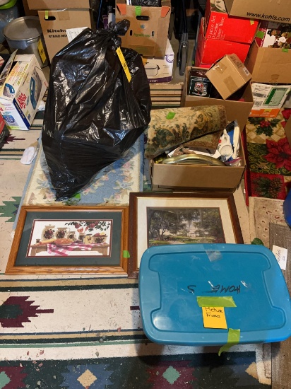 Pictures, Frames, Baskets, Misc.