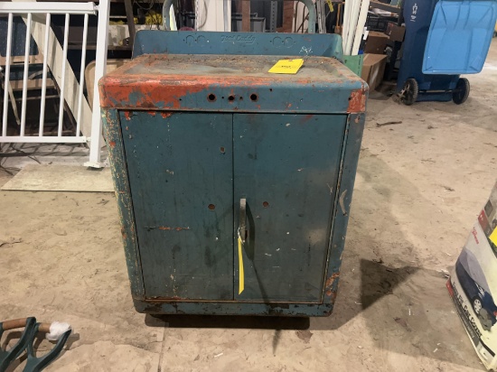 Vintage Metal Rolling Tool Caddy