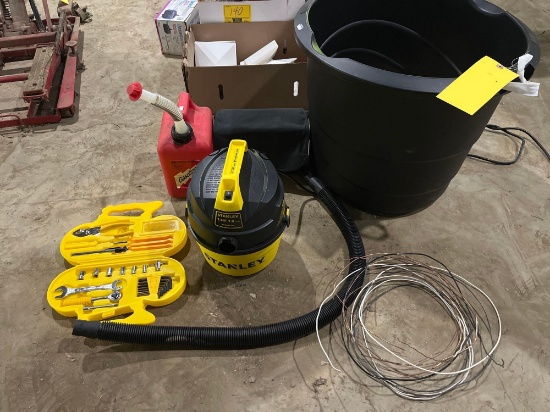 Stanley Vacuum / Wrench Kit / Gas Can / Bucket