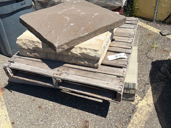 Pallet of Natural Flat Cap Stone