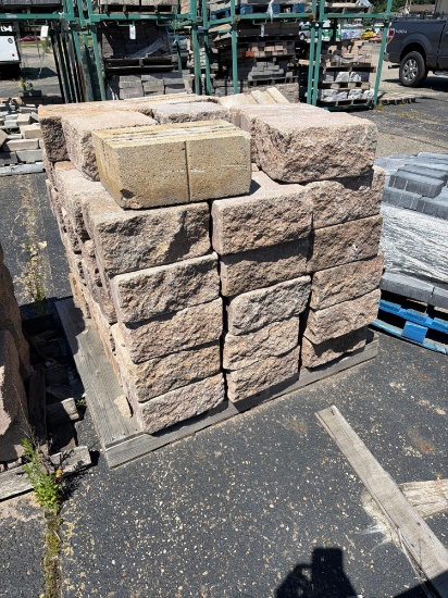 Pallet of Retaining Wall Blocking