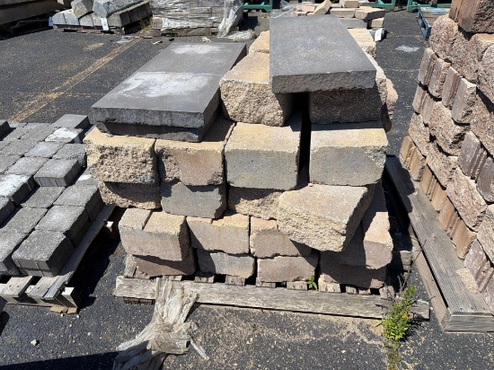 Pallet of Retaining Wall Blocking