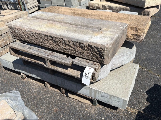 Large Natural Stone Block Steps