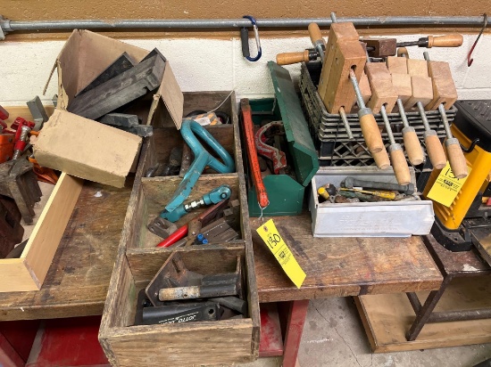 Wood Clamps / Pipe Wrench / Hooks and Pulleys