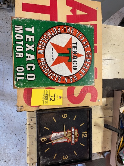 Signs and Harley Clock