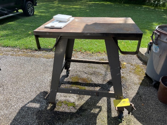 Rolling Metal Table